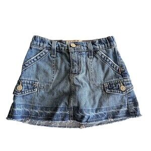 Levi Strauss Signature Brand Blue Jean Skort Girls Size Small 6-6X